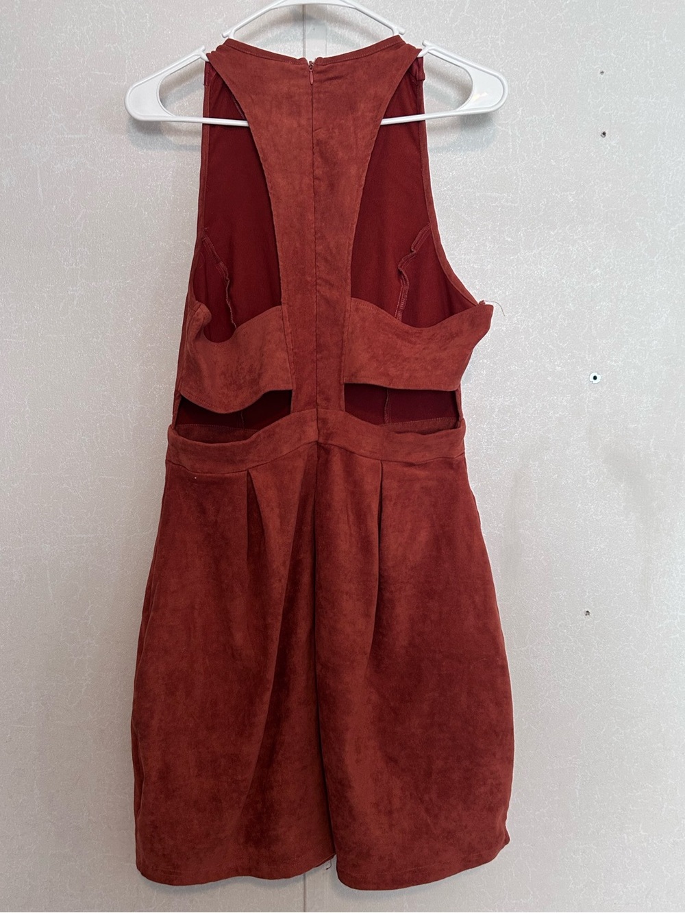 Altar'd State | Rust Suede Mini Dress | Size Large - Picture 5 of 5